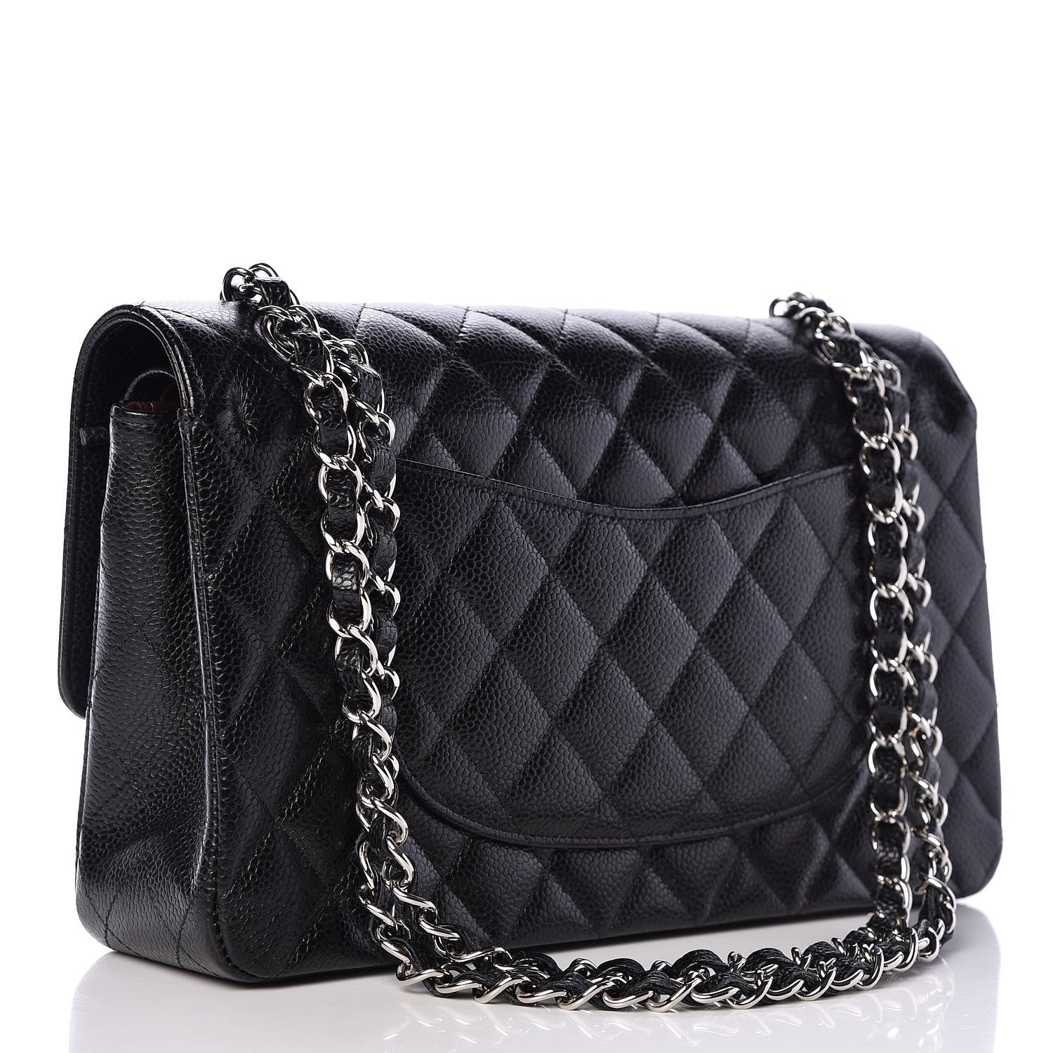 Chanel Caviar Quilted Medium Double Flap Black 3 of 13