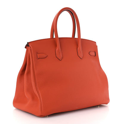 Hermes Togo BIRKIN 35 Terre Battue 3 of 11