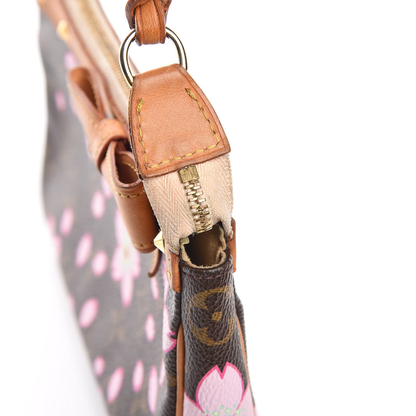 Monogram Cherry Blossom Pochette Accessories Brown