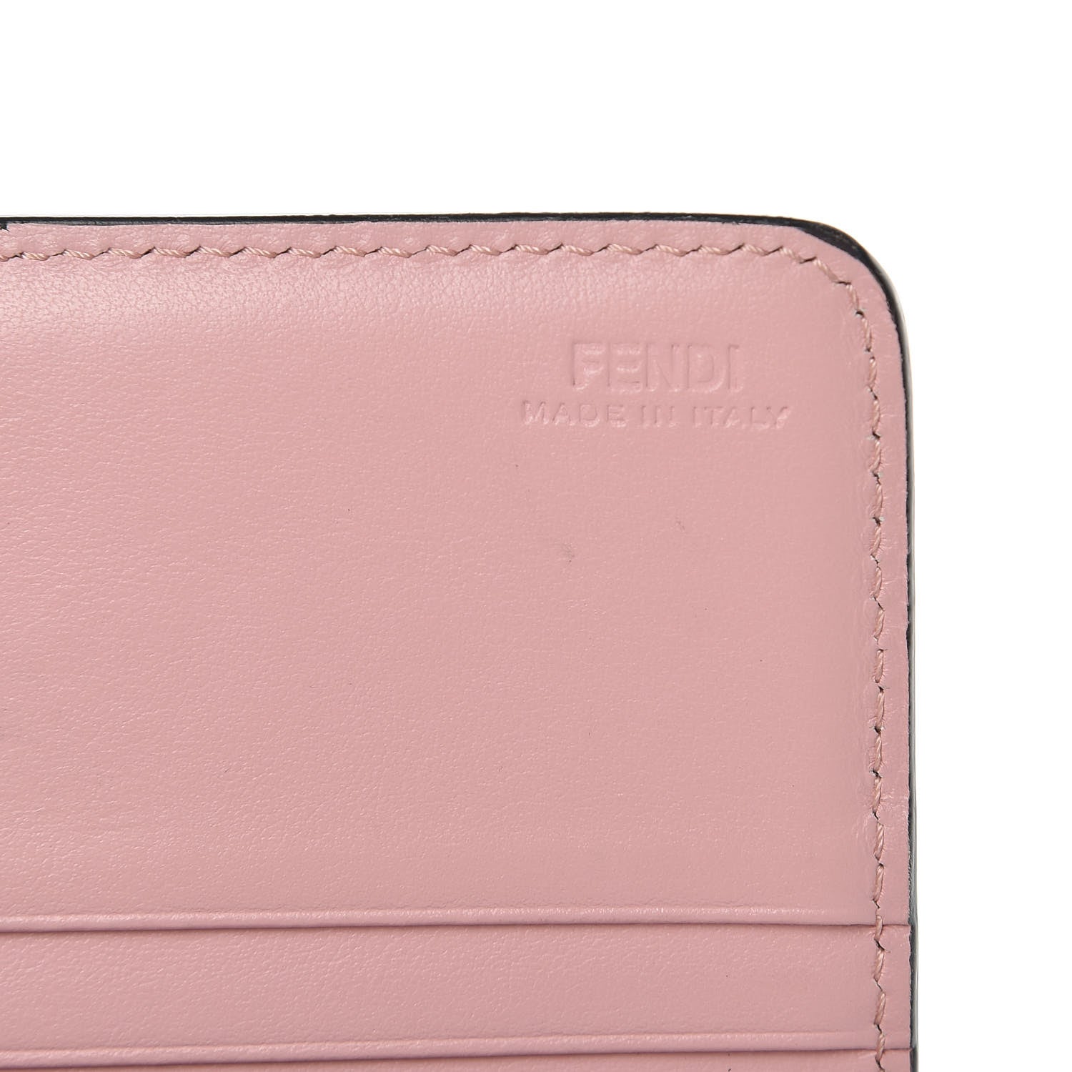 Fendi Vitello Elite Century Hypnoteyes Studded Continental Wallet Bubblegum Multicolor 6 of 15