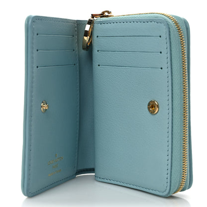 Louis Vuitton Lambskin Embossed Monogram Lou Coussin Wallet Bleu 6 of 7