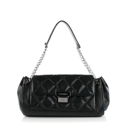 Chanel Calfskin Quilted Accordion Flap Black 1 of 7