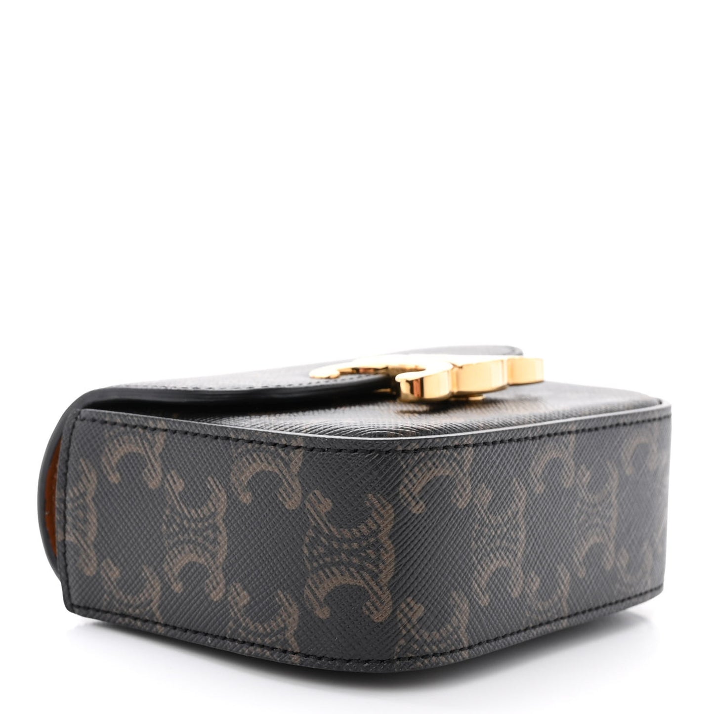 Triomphe Canvas Calfskin Mini Triomphe Tan