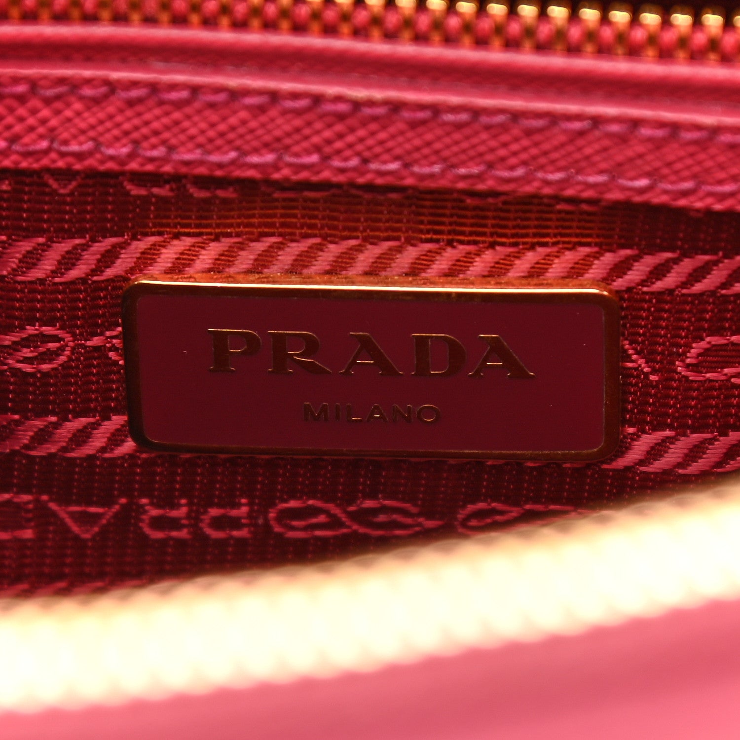 Prada Saffiano Small Galleria Double Zip Tote Peonia 6 of 13