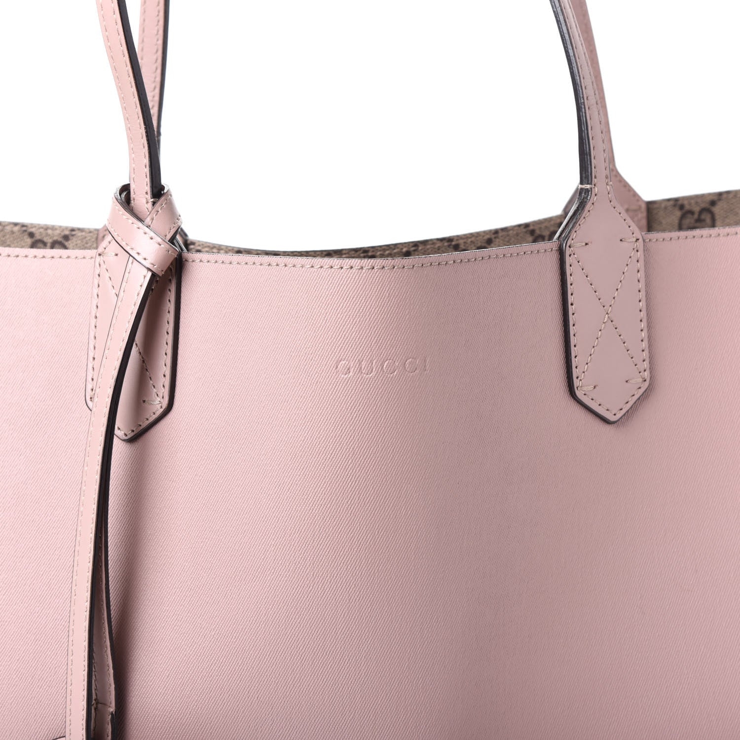 Gucci GG Supreme Monogram Medium Reversible Tote Beige Dark Cipria 10 of 11