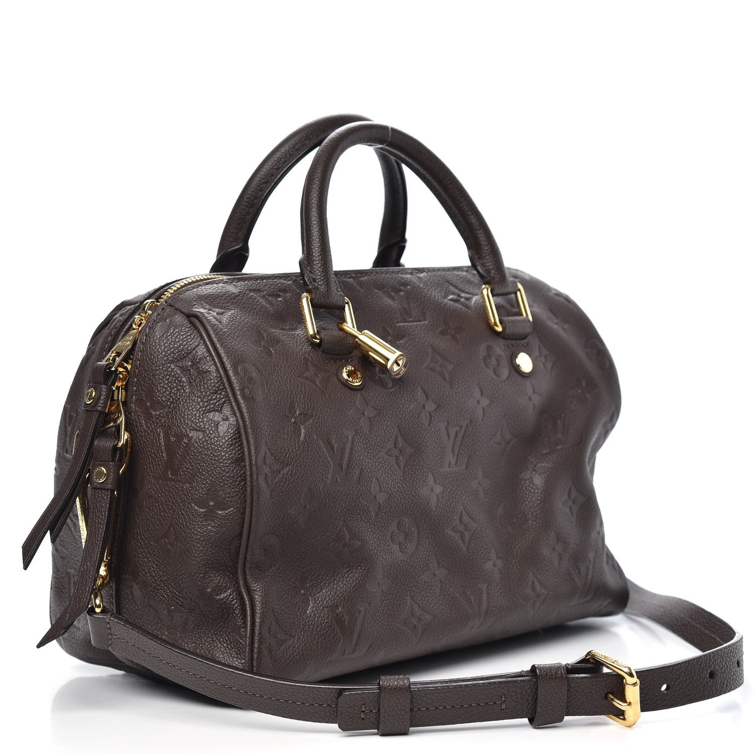 Louis Vuitton Empreinte Speedy Bandouliere 25 Chocolate 3 of 8