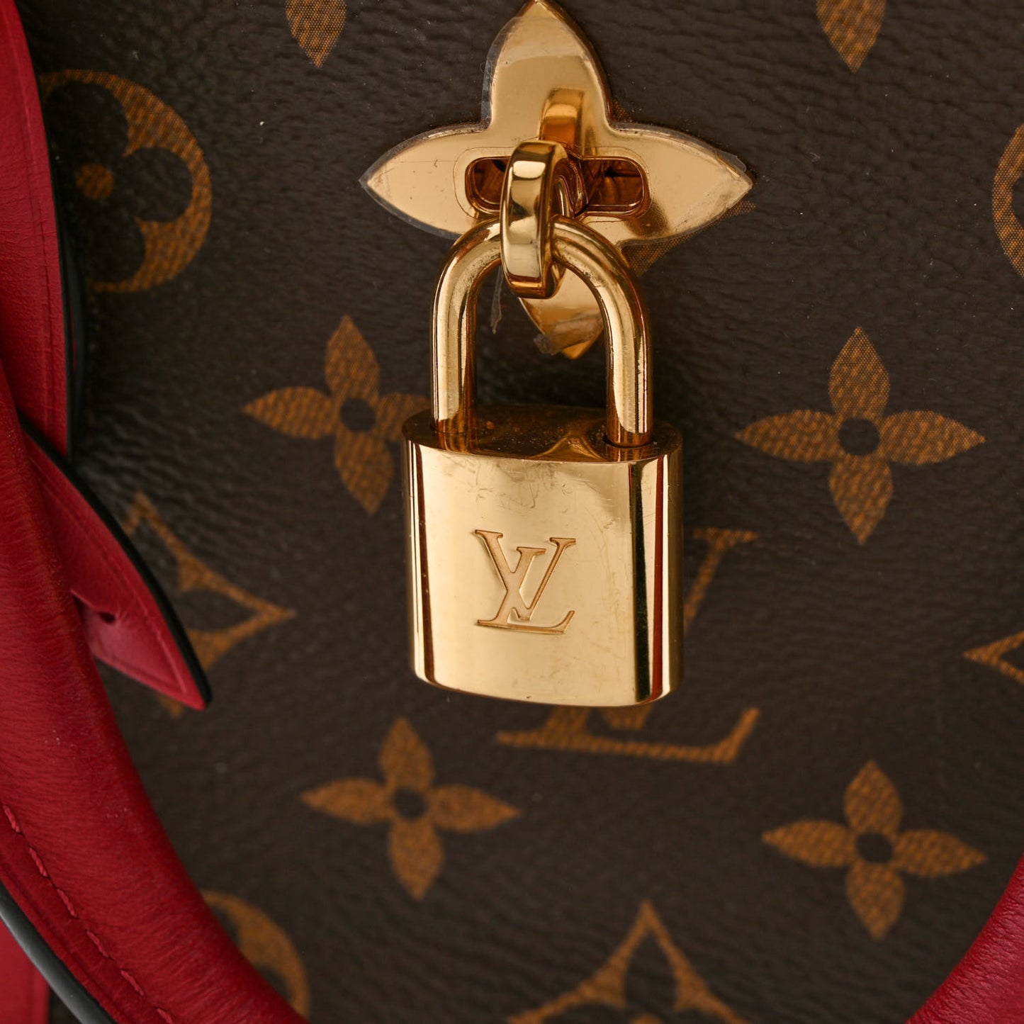 Monogram Flower Zipped Tote PM Lie de Vin