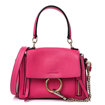 Chloe Calfskin Mini Faye Day Shoulder Bag Fuchsia Rose 1 of 11