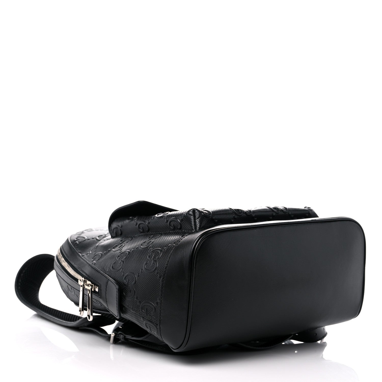 Gucci Calfskin GG Tennis Embossed Backpack Black 4 of 10