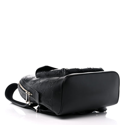 Gucci Calfskin GG Tennis Embossed Backpack Black 4 of 10