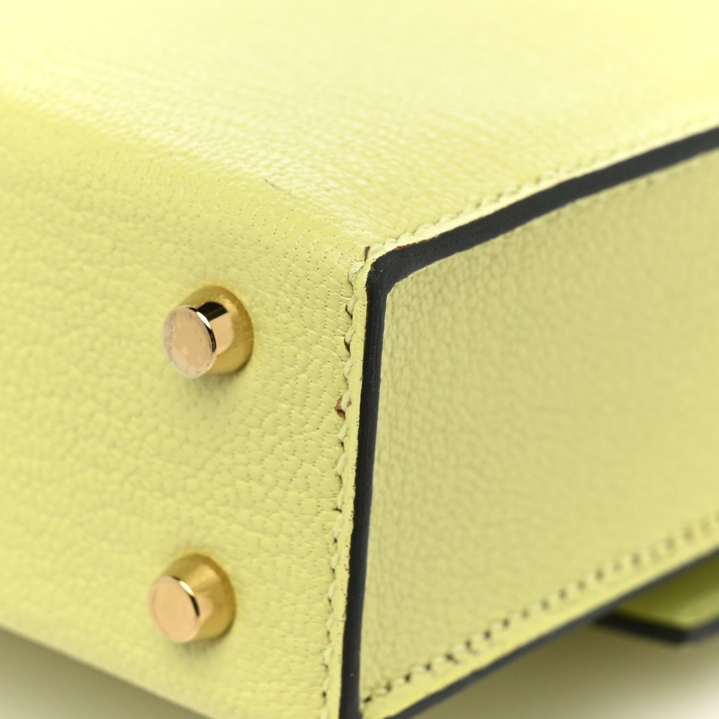 Chevre Mysore Mini Verrou Chaine Bag Jaune Bourgeon