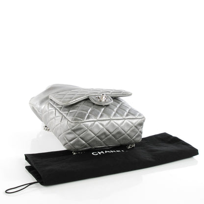 Chanel Metallic Lambskin Quilted Small In Seoul Backpack Silver 4 of 8