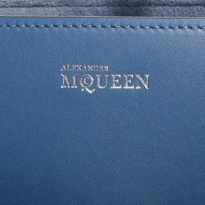 Alexander McQueen Calfskin Heroine Open Tote Blue 8 of 10