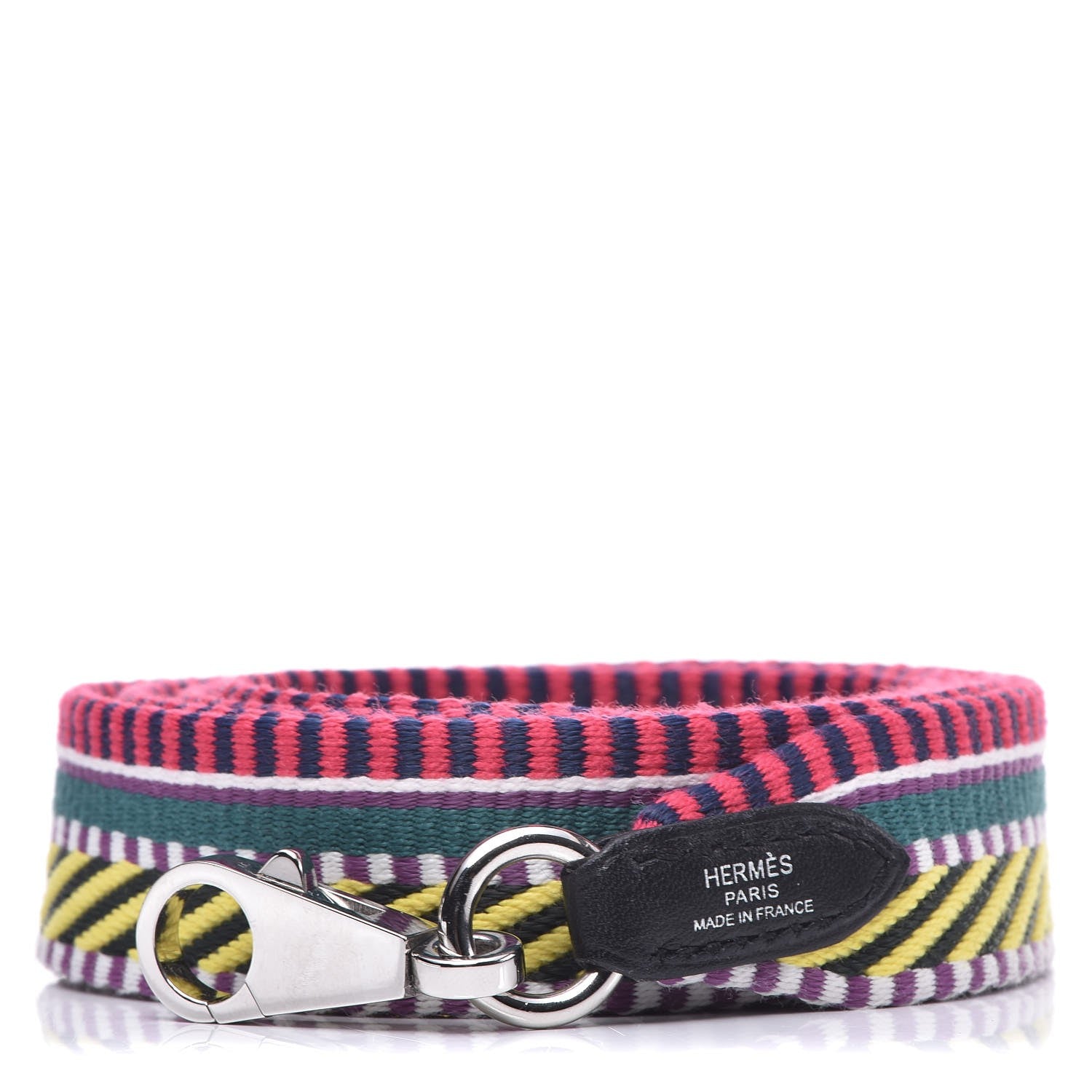 Hermes Toile Swift 25mm Sangle Cavale Shoulder Strap Multicolor Black 1 of 5