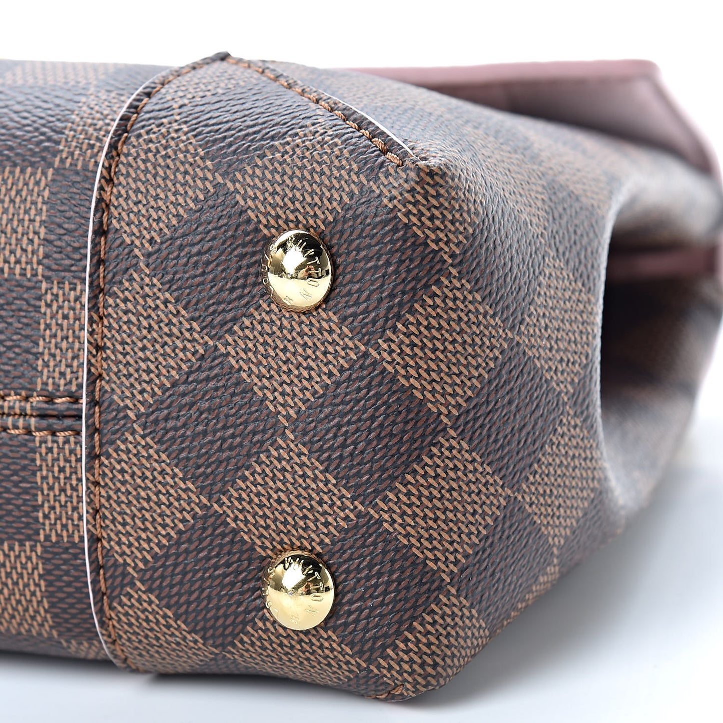 Damier Ebene Caissa Clutch Rose Ballerine