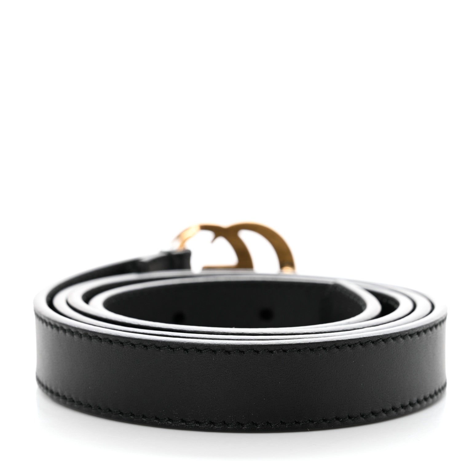 Gucci Calfskin Double G 20mm Belt 90 36 Black 2 of 5