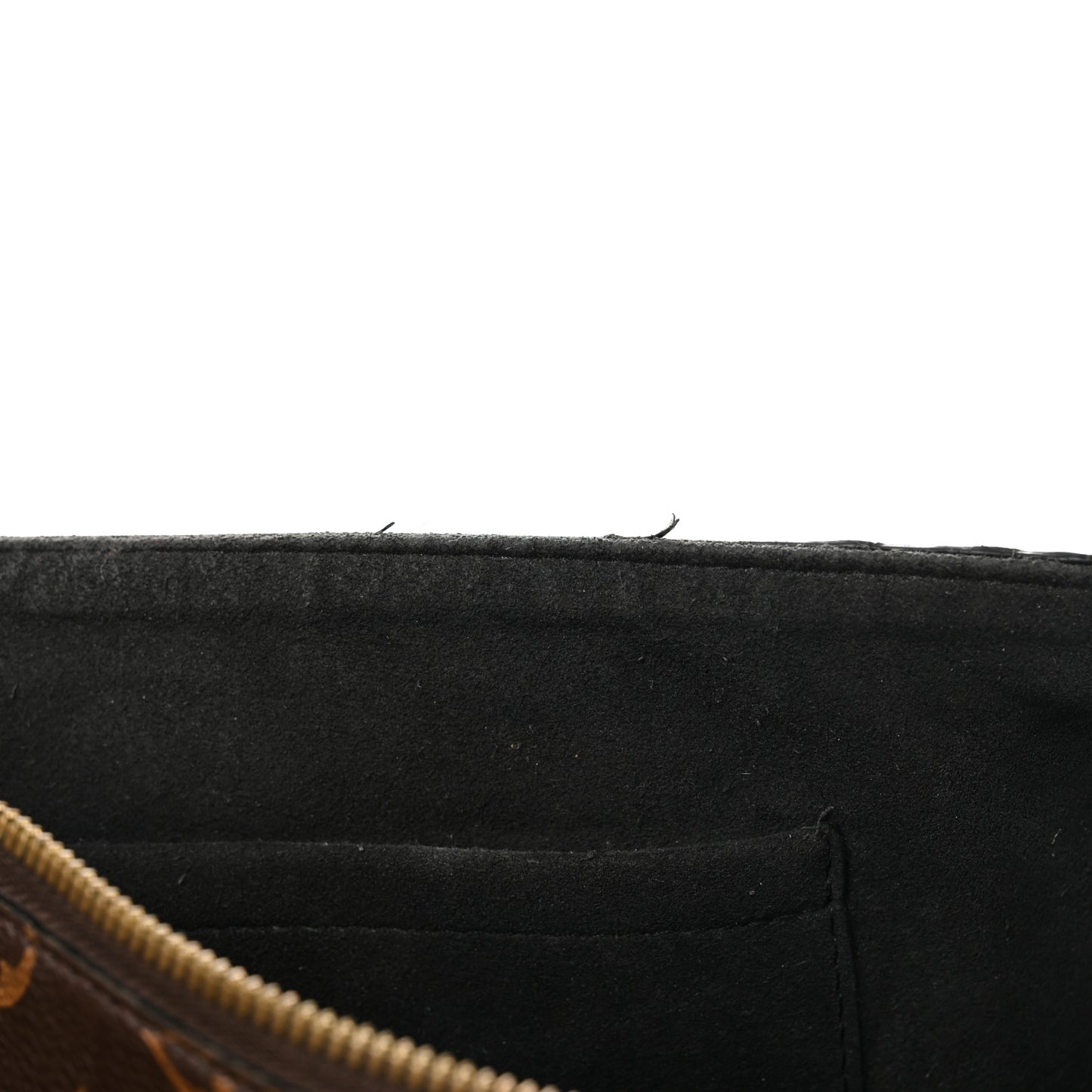 Monogram Flower Zipped Tote MM Black