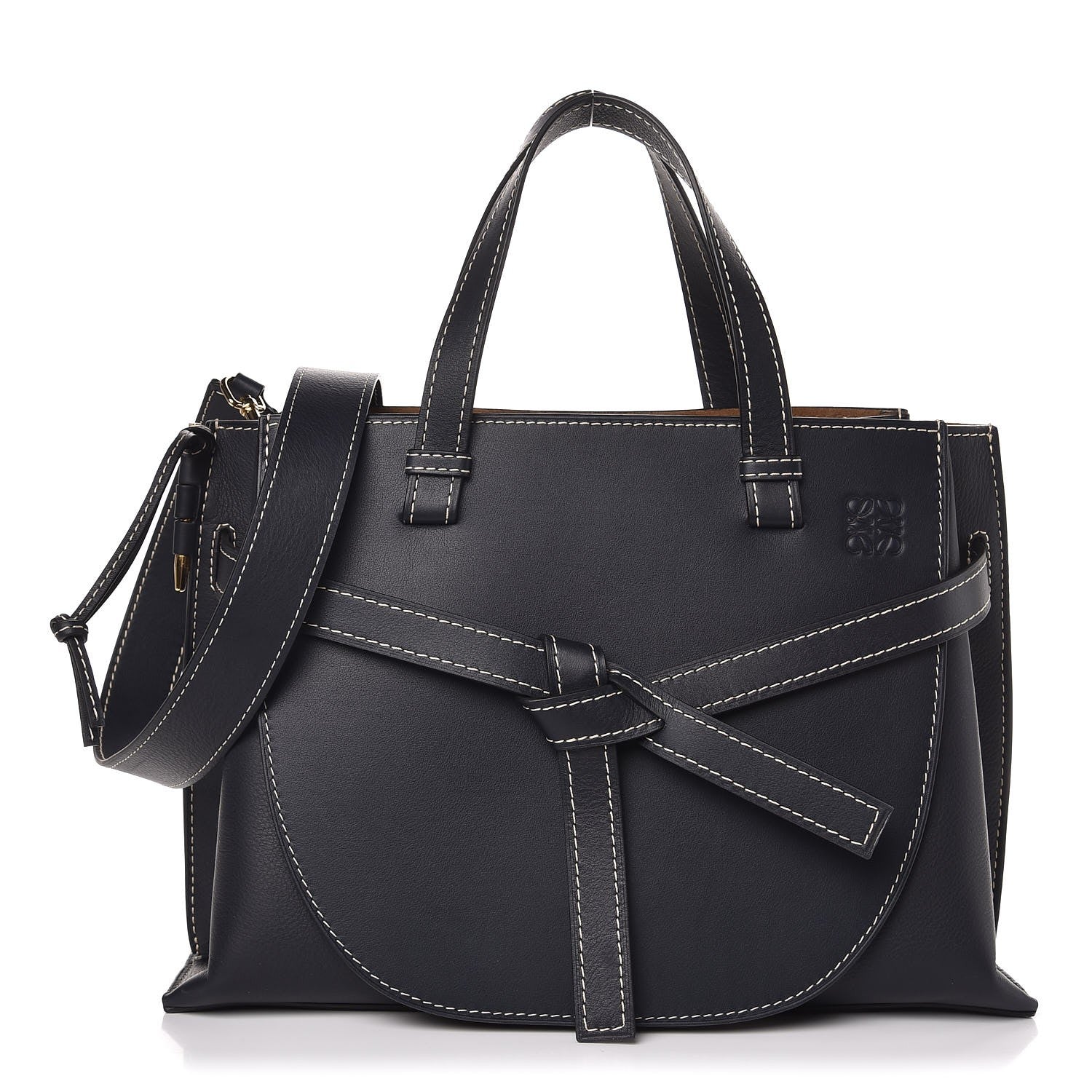 Loewe Calfskin Small Gate Tote Midnight Blue 1 of 6