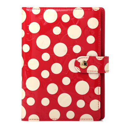 Louis Vuitton Vernis Kusama Infinity Dots Small Ring Cover Agenda Red 1 of 4