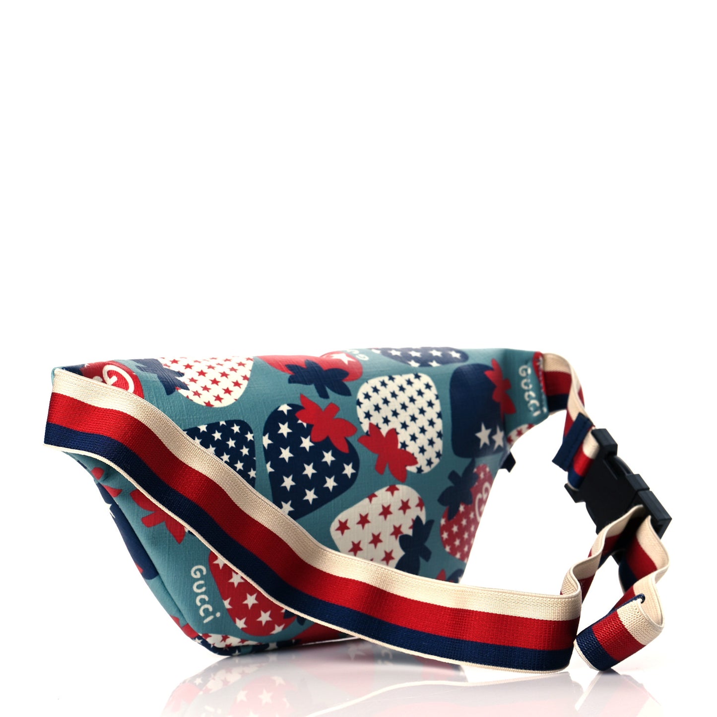 Soft Coated Canvas Cosmic Strawberries Childrens Belt Bag Belt Dusty Azure Multicolor Royale Mystic White Hibiscus Red Marine
