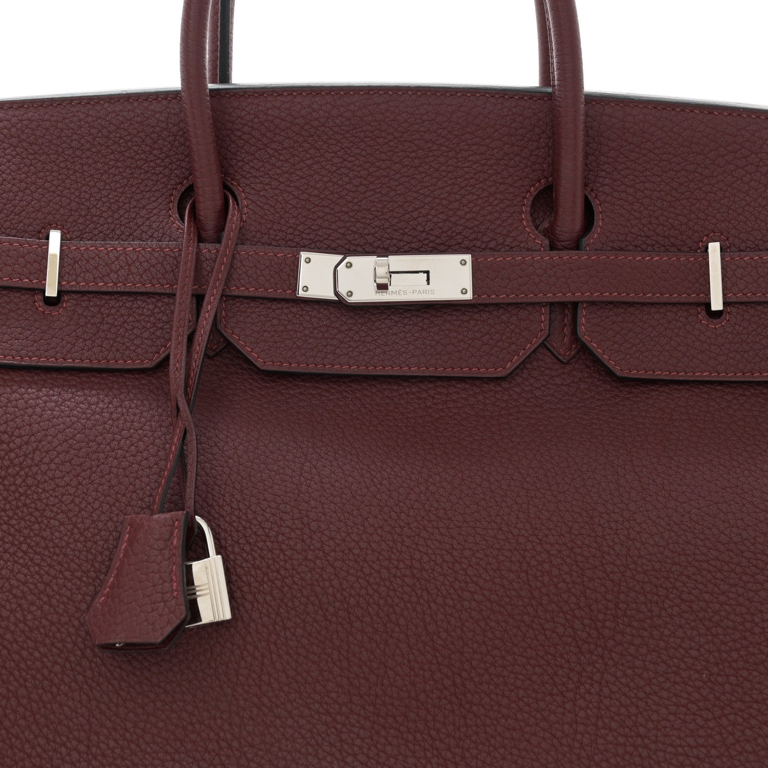 Hermes Togo Birkin 40 Rouge H 8 of 12