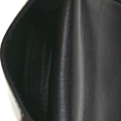 Chanel Tweed Quilted Tray Coin Purse With Chain Black 4 of 7