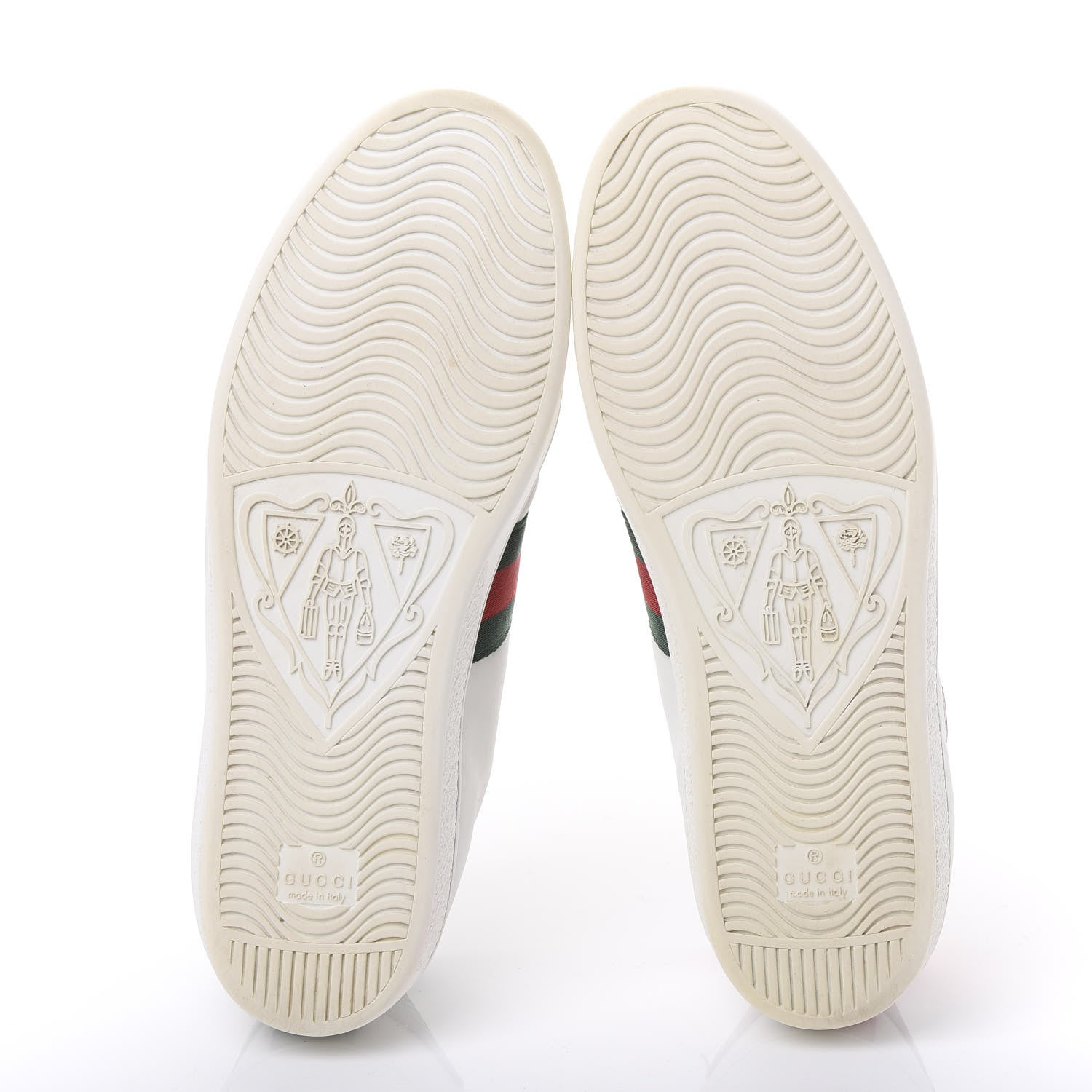 Gucci Calfskin Web Heart Embroidered Womens Ace Sneakers 40 White 6 of 11