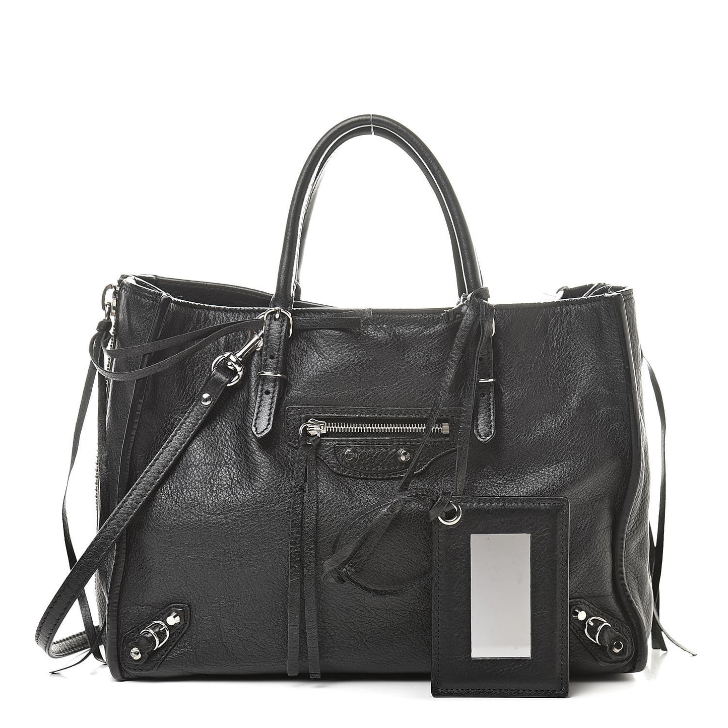 Veau Papier A6 Zip Around Tote Black