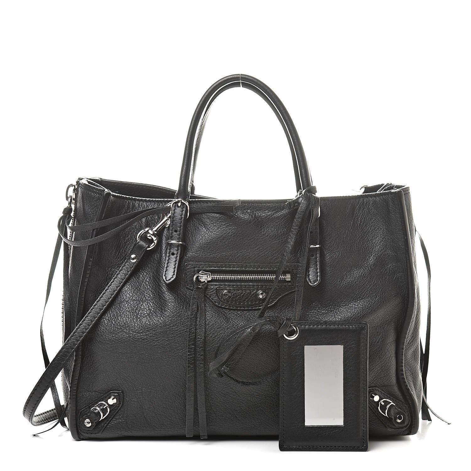 Balenciaga Veau Papier A6 Zip Around Tote Black 1 of 11