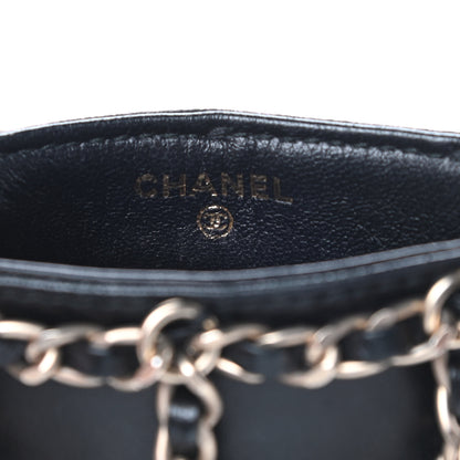 Chanel Lambskin Tech Me Out Clutch With Chain Black 6 of 13