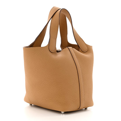 Hermes Taurillon Clemence Picotin Lock 18 PM Biscuit 3 of 11