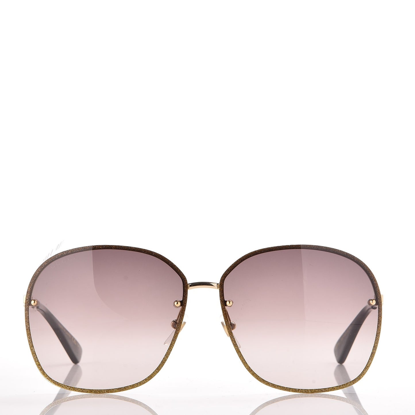 Square Frame Sunglasses GG0228S Gold