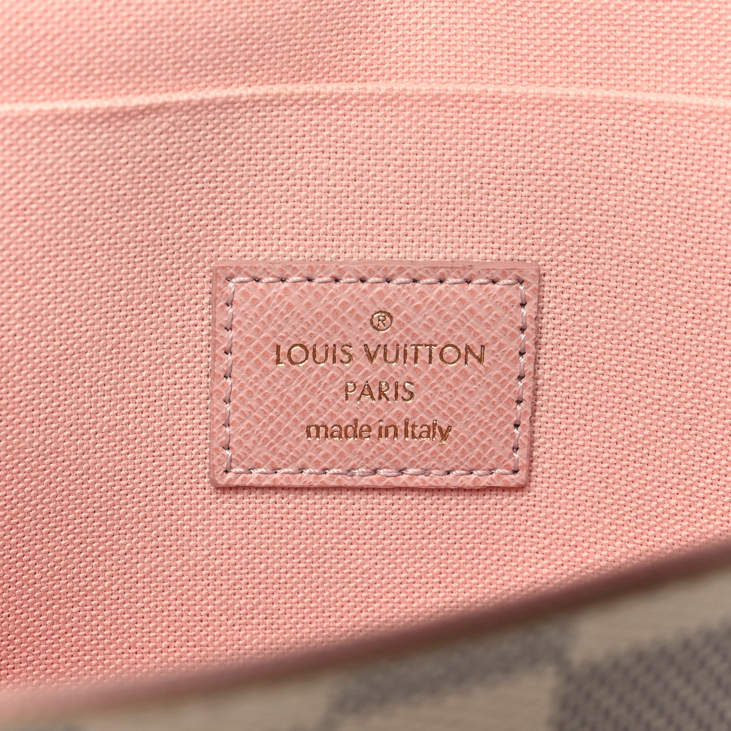 Louis Vuitton Damier Azur Pochette Felicie Chain Wallet Rose Ballerine 7 of 10