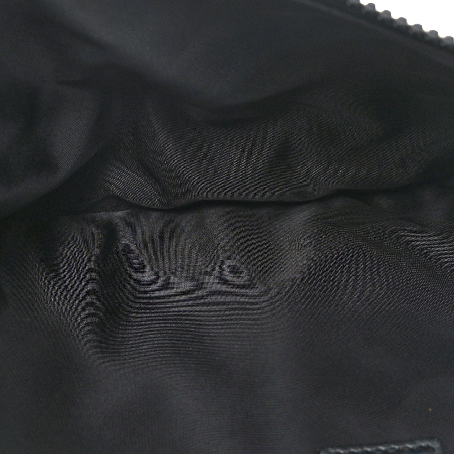 Coated Canvas Nylon Logo Belt Bag Black White