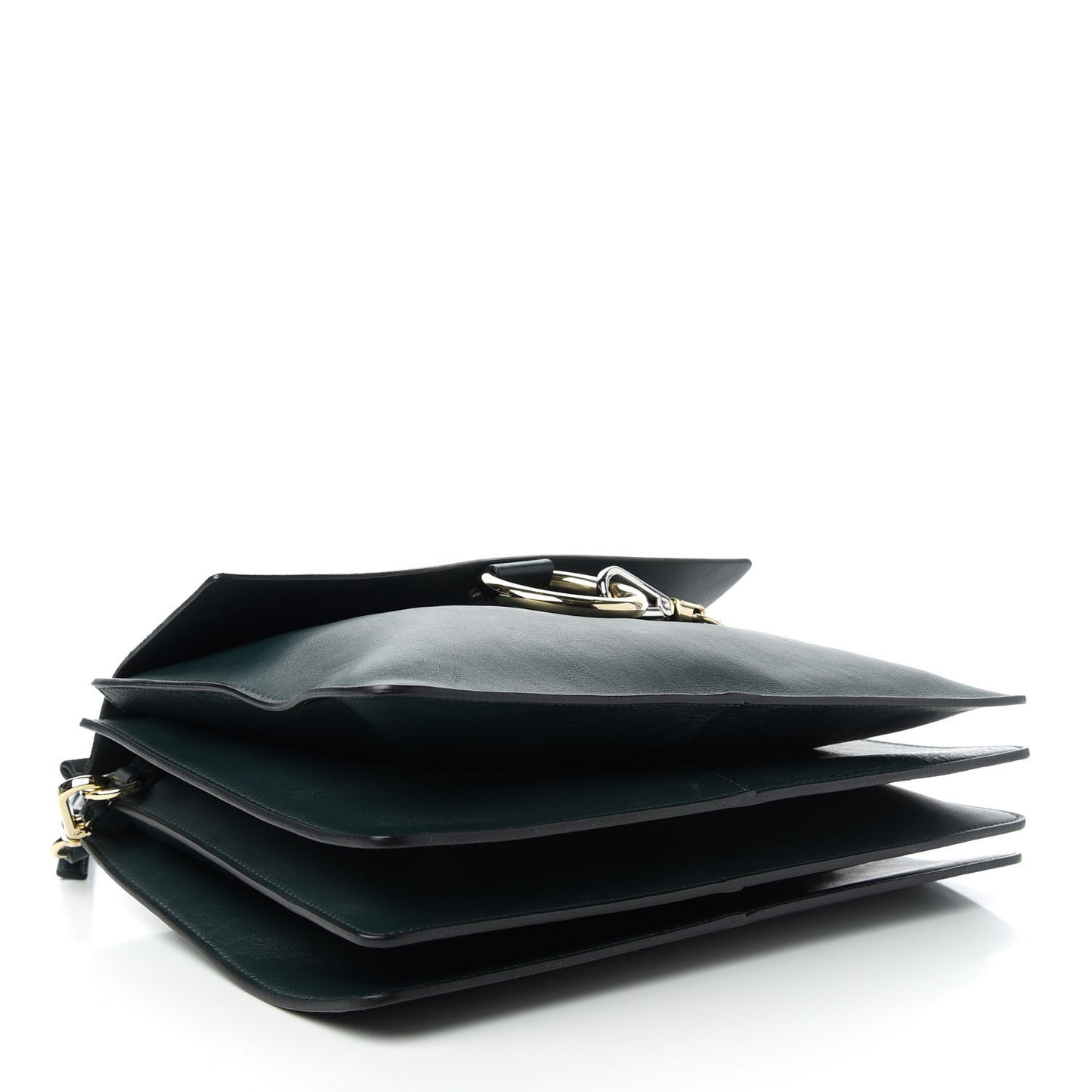 Suede Calfskin Medium Faye Shoulder Bag Intense Green
