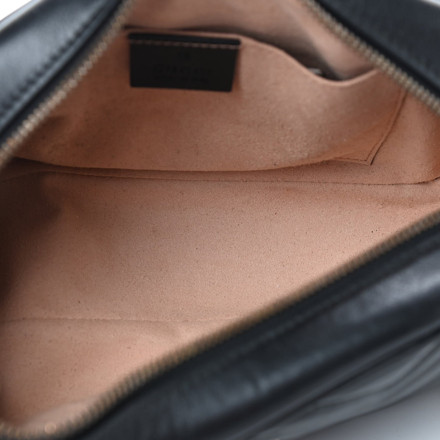 Calfskin Matelasse Small GG Marmont Chain Shoulder Bag Black