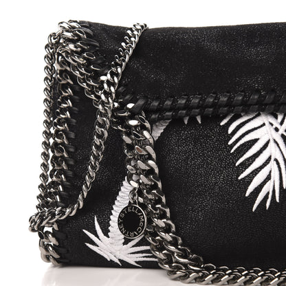 Stella McCartney Shaggy Deer Embroidered Palm Tree Mini Falabella Tote Black 11 of 11
