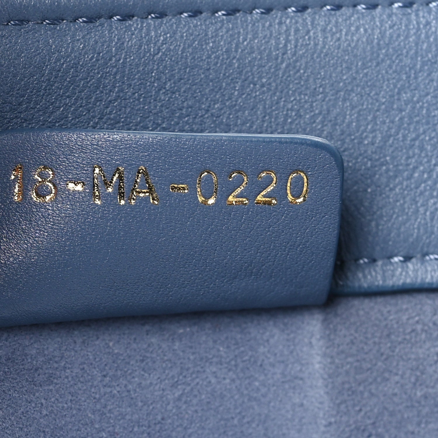 Christian Dior Calfskin Embossed Large Book Tote Blue 7 of 9