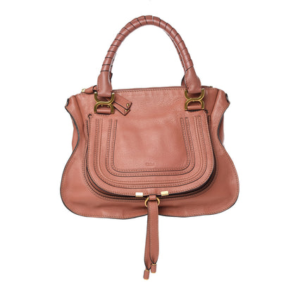 Chloe Calfskin Medium Marcie Satchel Coral 1 of 12