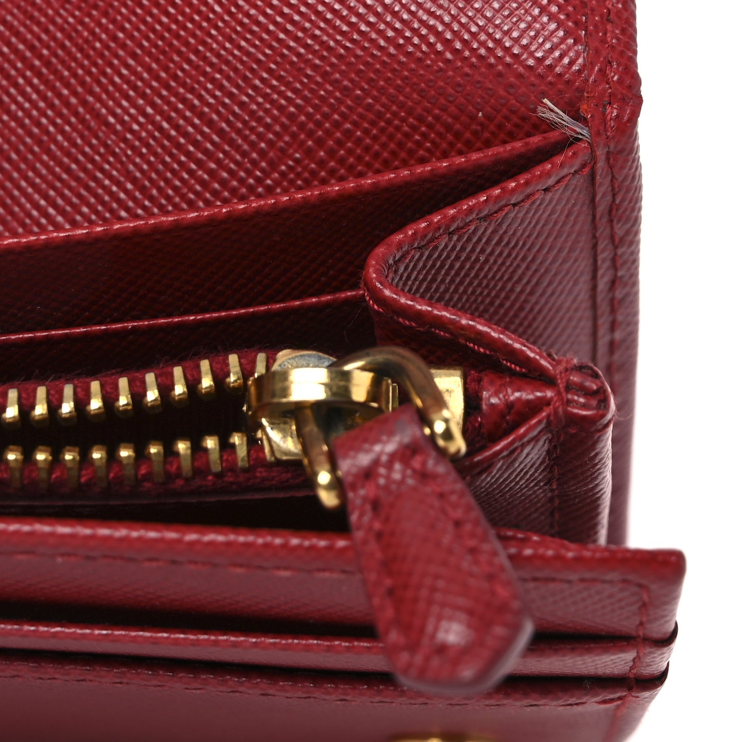 Saffiano Metal Continental Flap Wallet Fuoco
