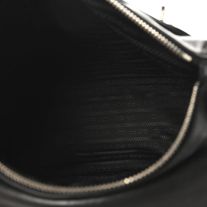 Prada Soft Calf Messenger Bag Black 5 of 9
