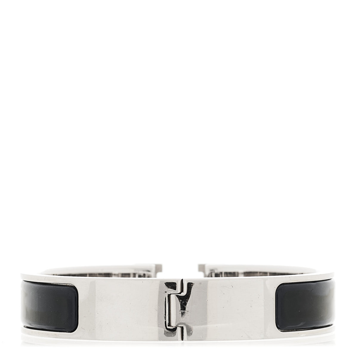 Enamel Narrow Clic Clac H Bracelet PM Bleu Nuit