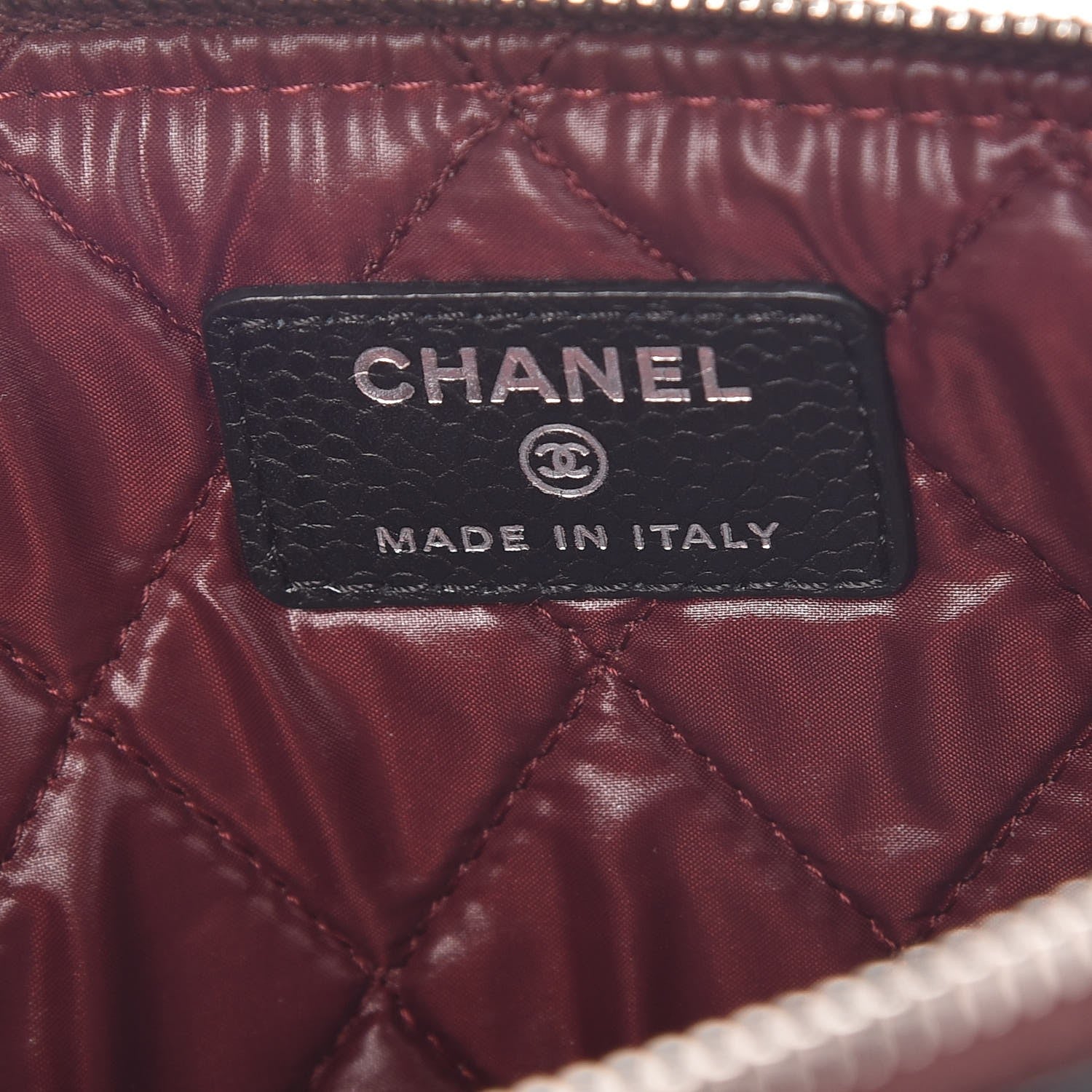 Chanel Caviar Quilted Small Cosmetic Case Black 6 of 8