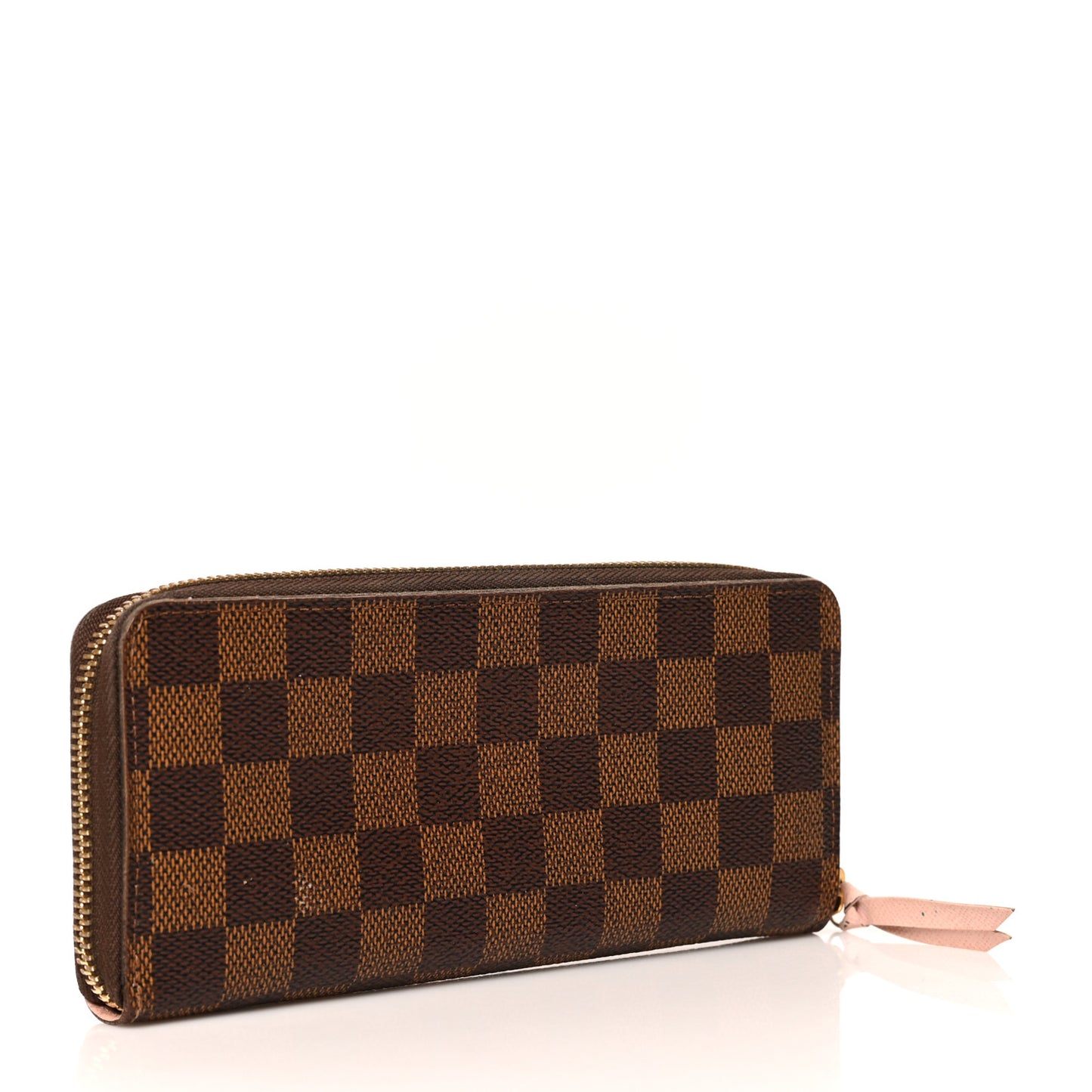 Damier Ebene Clemence Wallet Rose Ballerine