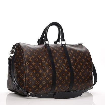 Louis Vuitton Monogram Macassar Keepall Bandouliere 45 3 of 7