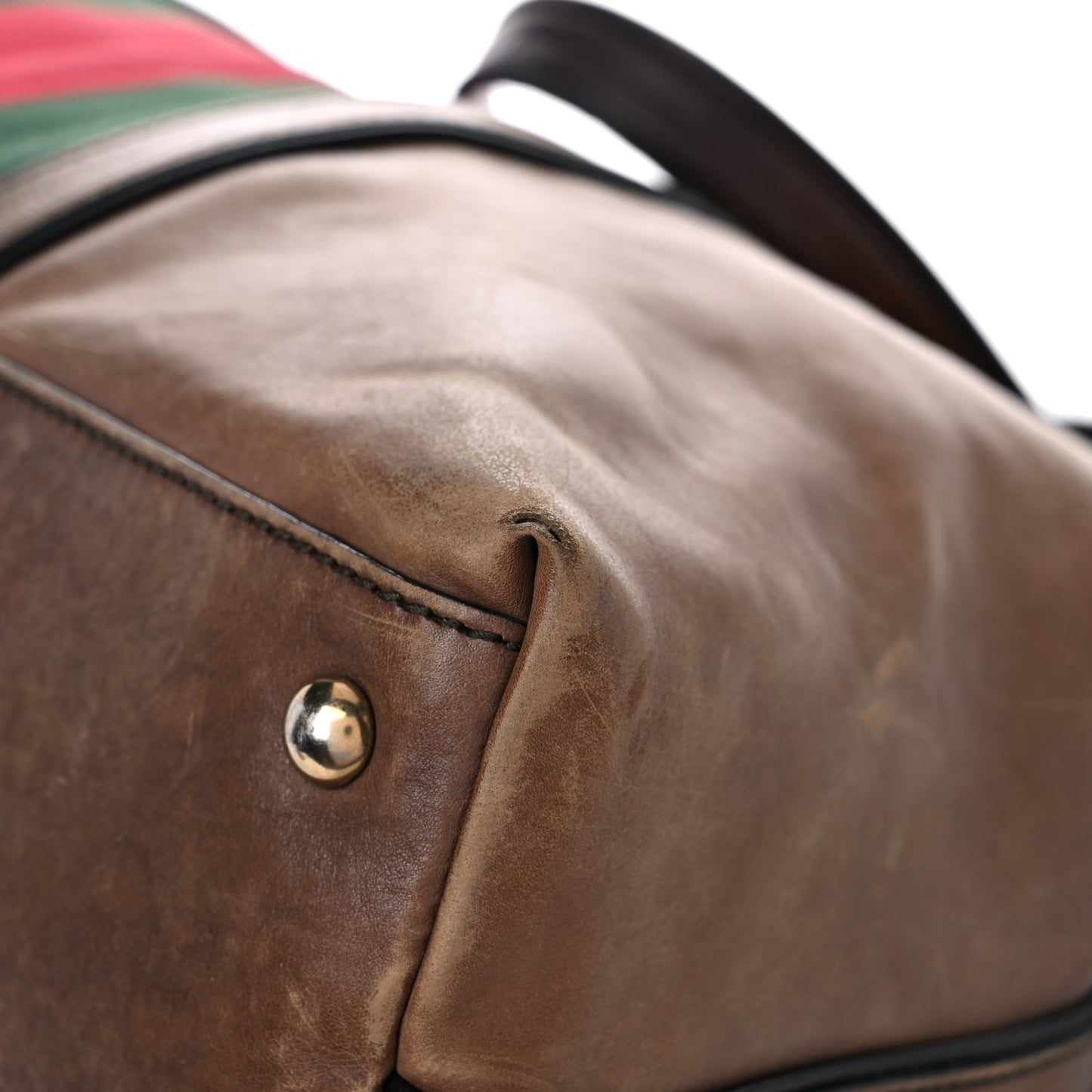 Calfskin Web Medium Rania Top Handle Bag Grey Field