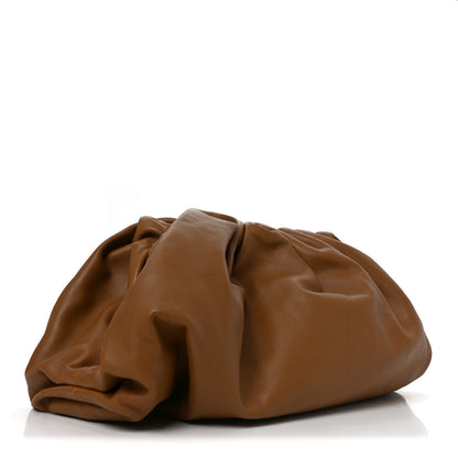 Bottega Veneta Smooth Butter Calf The Pouch Oversized Clutch Teak 3 of 10