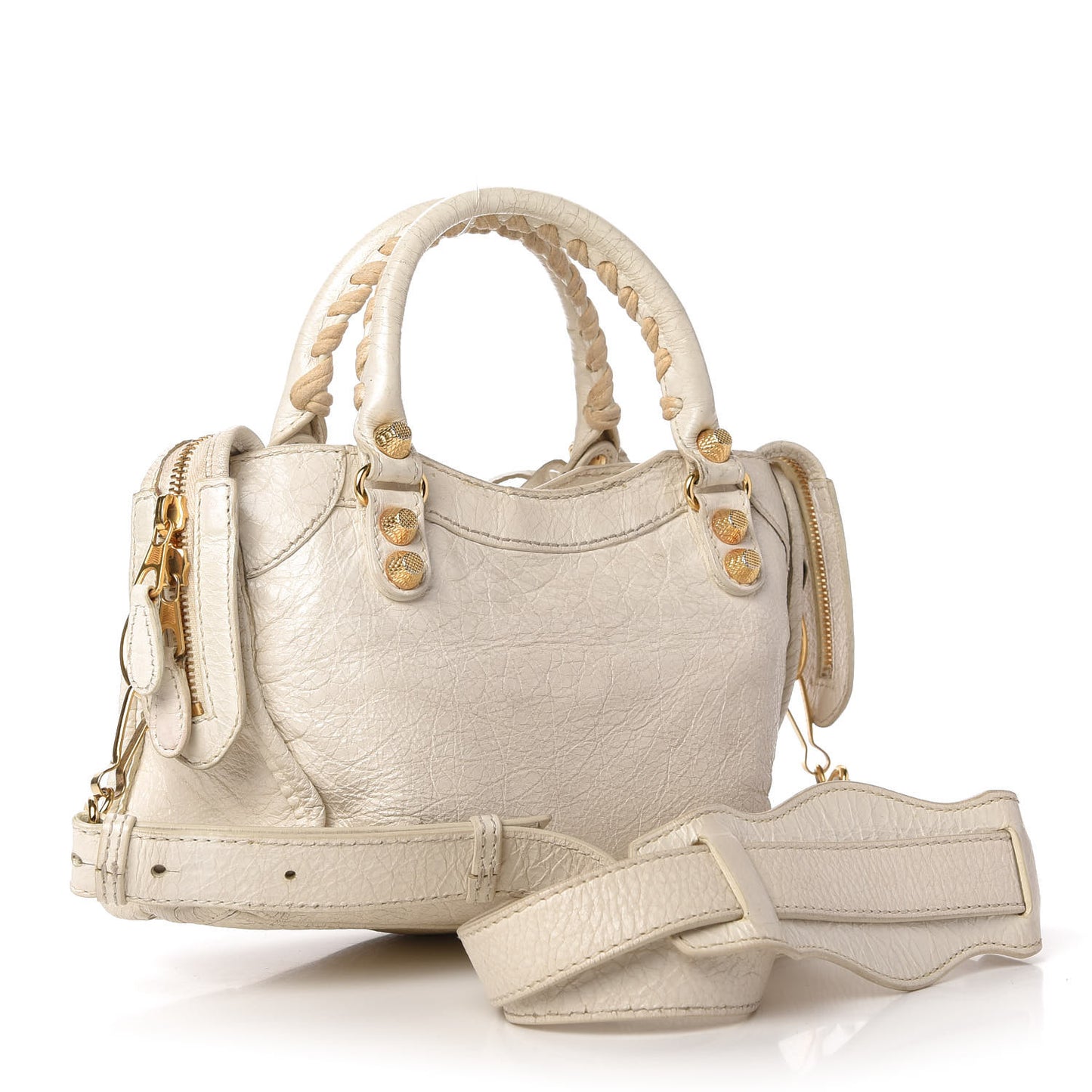 Agneau Giant 12 Gold Hardware Mini City Ivory
