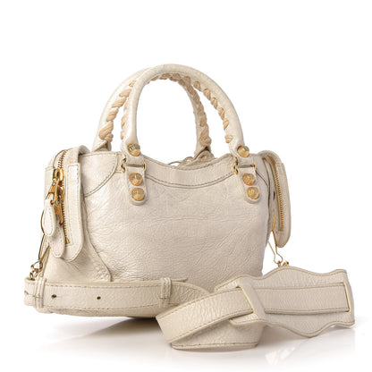 Balenciaga Agneau Giant 12 Gold Hardware Mini City Ivory 3 of 14