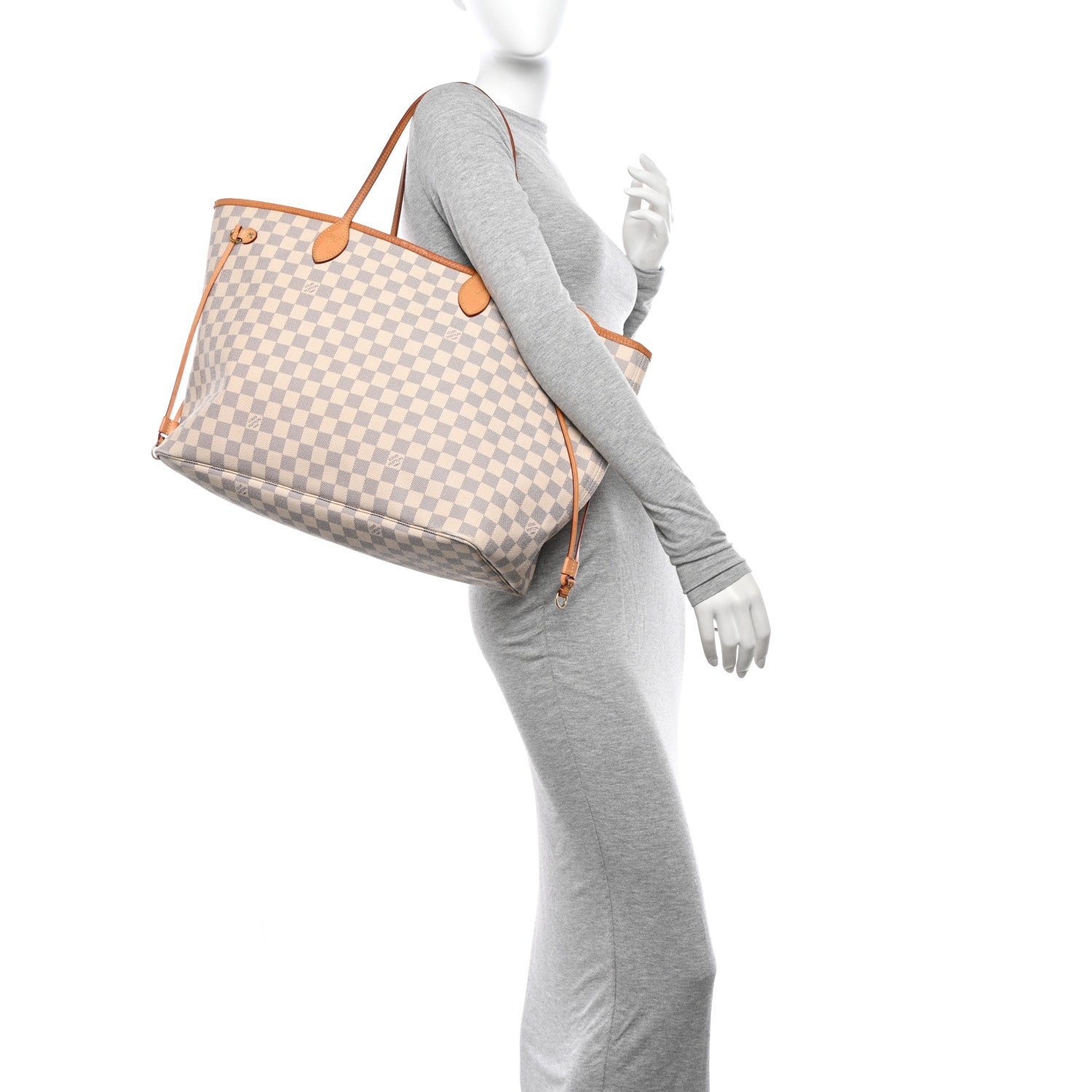 Louis Vuitton Damier Azur Neo Neverfull GM Rose Ballerine 2 of 16